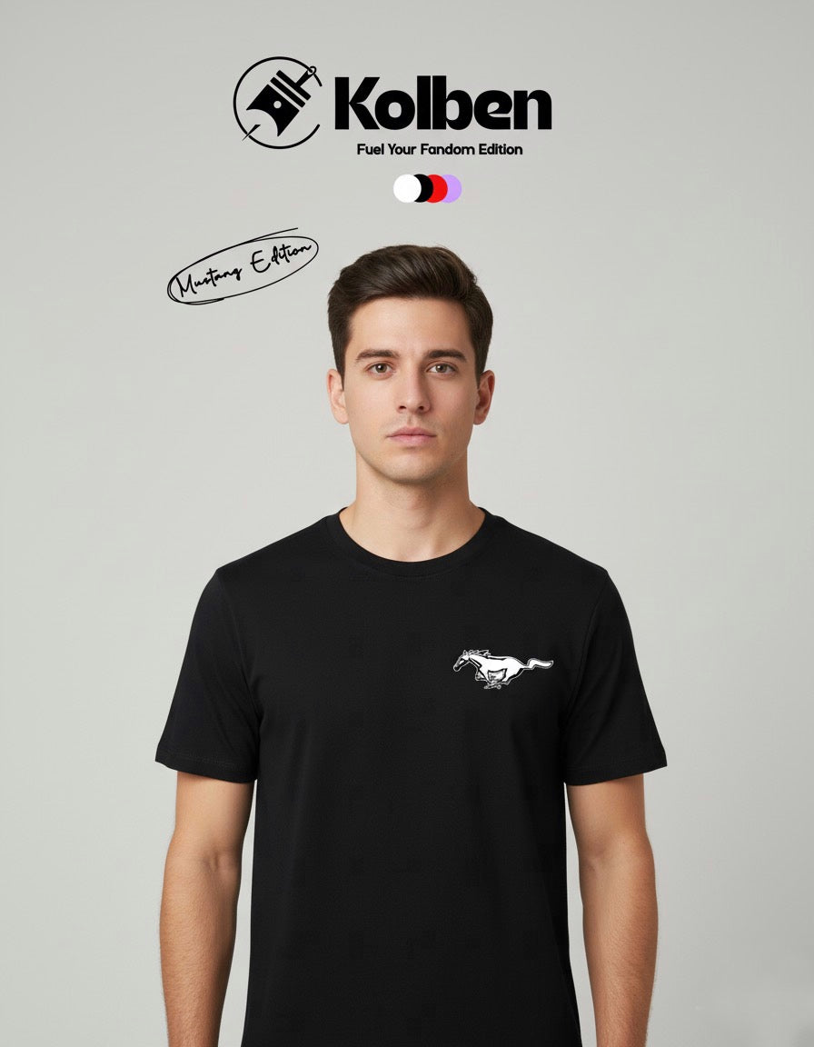 Old School Muscle: Premium 250gsm French Terry Oversized Mustang Tee